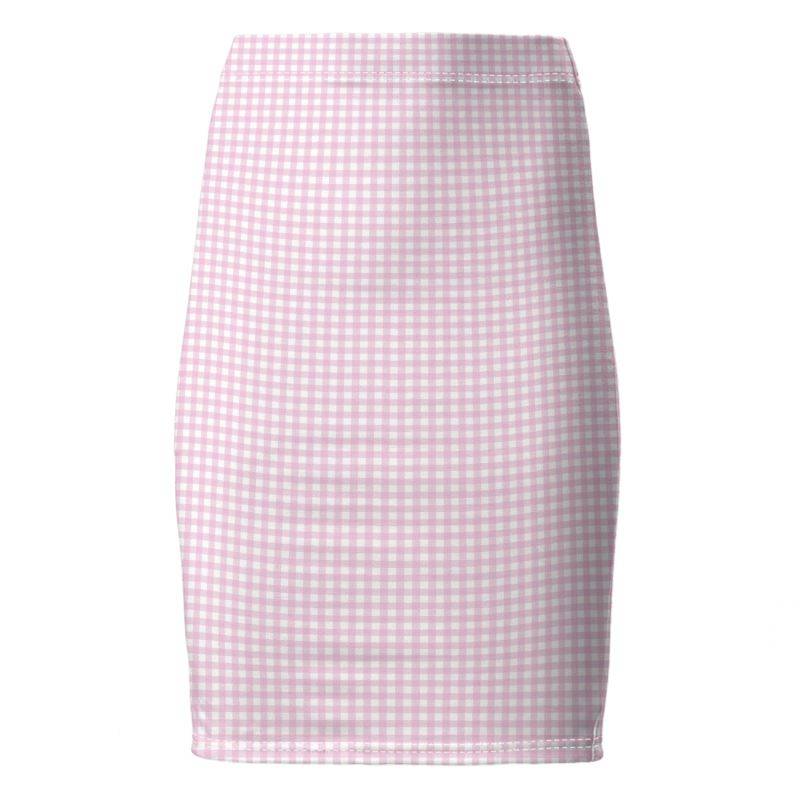 Gingham pencil skirt clearance